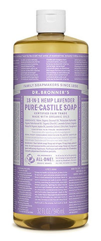 Dr.Bronner's Pure Castile Soap 18 In 1 Hemp Lavender-32 Oz