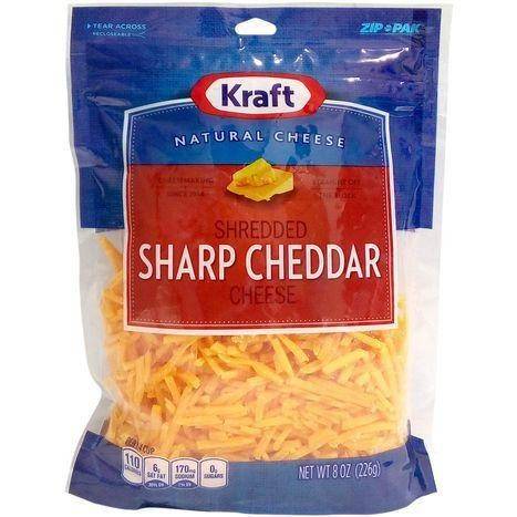 Kraft Shredded Sharp Cheddar Cheese - 8 Ounces