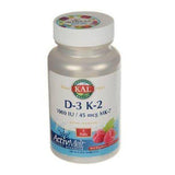Kal D-3 & K-2 ActivMelts, Red Raspberry - 60 Micro Tablets