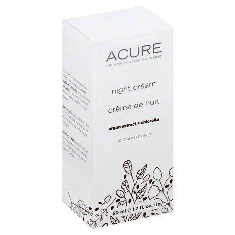 Acure Night Cream, Normal to Dry Skin - 1.7 Ounces