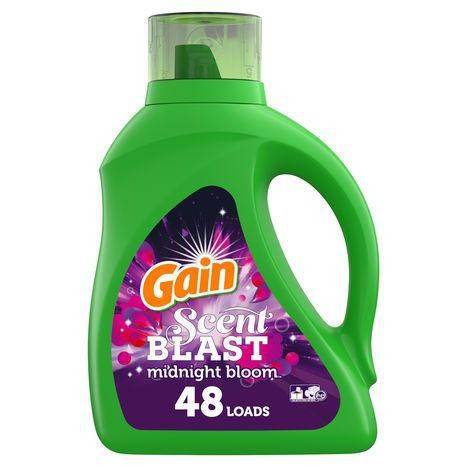 Gain Scent Blast Liquid Fabric Softener Midnight Bloom Liquid - 32 Fluide Ounces