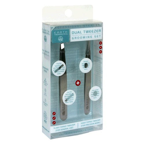Earth Therapeutics Dual Tweezer Grooming Set