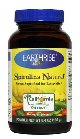 Earthrise Spirulina Natural Green Superfood For Longevity Powder-6.4 0z