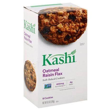 Kashi Cookies, Soft-Baked, Oatmeal Raisin Flax - 8 Each