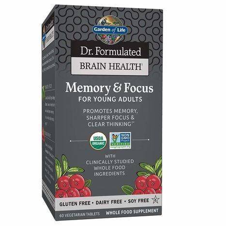 Garden Of Life Dr. Formulated Memory & Focus Brain Health For Young Adults