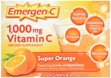Emergen-C Vitamin C 1000 Mg Super Orange Flavor 30 Packets-9.6 Oz
