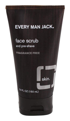 Every Man Jack Face Scrub & Pre Shave Fragrance Free-5 Oz