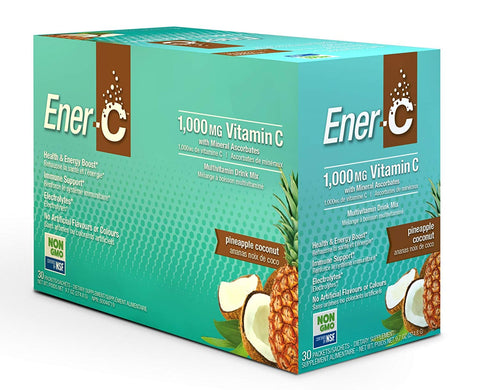 Ener-C Vitamin C 1000 Mg Pineapple Coconut Flavor 30 Packets-9.4 Oz