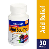 Enzymedica Acid Soothe Occasional Heartburn/Indigestion Berry Flavor-30 Chewable Tablets
