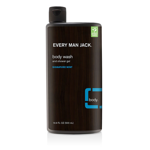 Every Man Jack Body Wash & Shower Gel Signature Mint-16.9 Oz