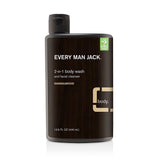 Every Man Jack 2 In 1 Body Wash & Facial Cleanser Sandalwood-13.5 Oz