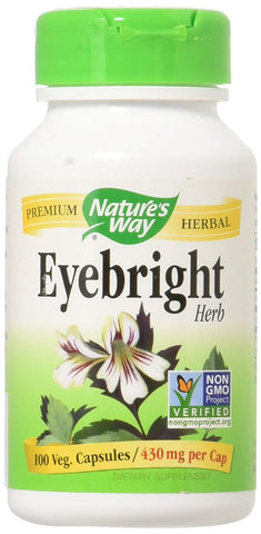 Nature's Way Eyebright Herb Traditional Eye Tonic 430 Mg-100 Capsules