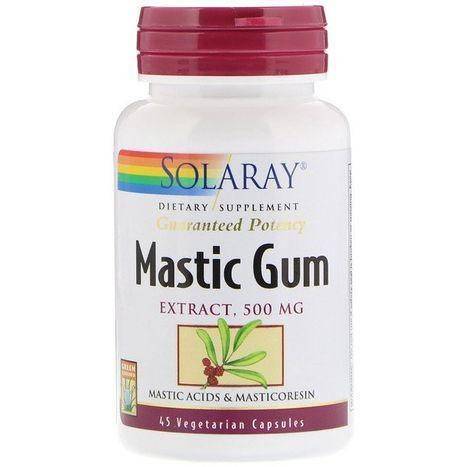 Solaray Mastic Gum Extract 500 mg - 45 Vegetarian Capsules