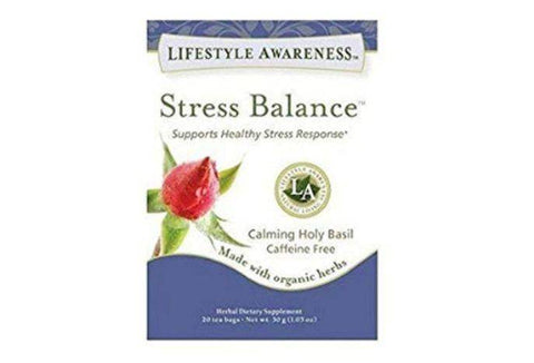 Lifestyle Awareness Stress Balance Calming Holy Basil Tea Bag Caffeine-free - 20 Bags