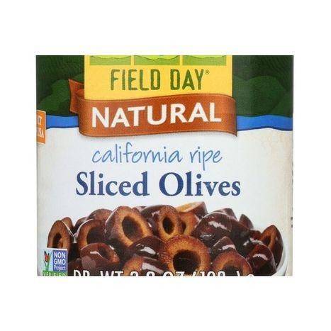 Field Day Black Sliced California Ripe Olives - 3.8 Ounces