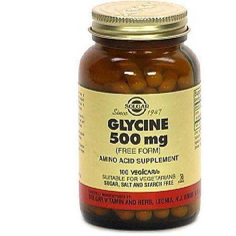 Solgar Glycine (Free Form), 500 mg, Vegicaps - 100 Each