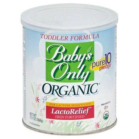 Babys Only Organic Toddler Formula, LactoRelief, Iron Fortified, Powder - 12.7 Ounces