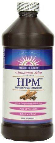 Heritage Store Oral Care, Hydrogen Peroxide Mouthwash Cinnamon