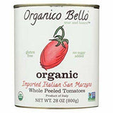 Organico Bello Whole Peeled Tomatoes - 28 Ounces