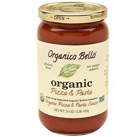 Organico Bello Organic Pizza and Pasta Sauce