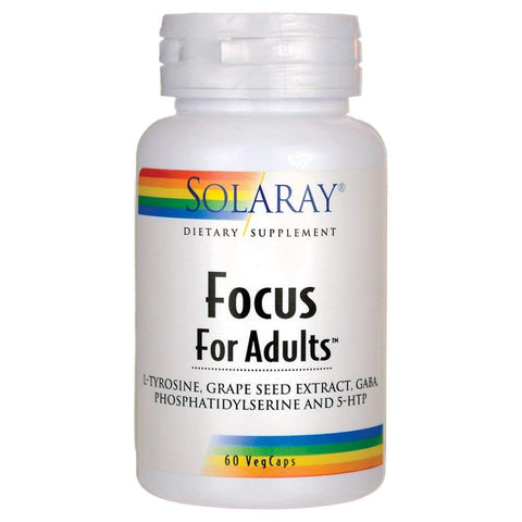 Solaray Focus For Adults Dietary Supplement-60 Capsules