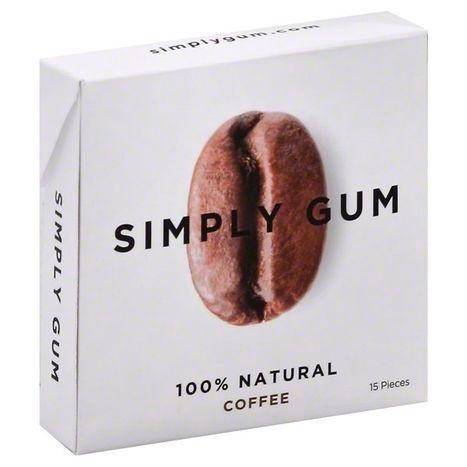 Simply Gum Gum, 100% Natural, Coffee - 15 Each