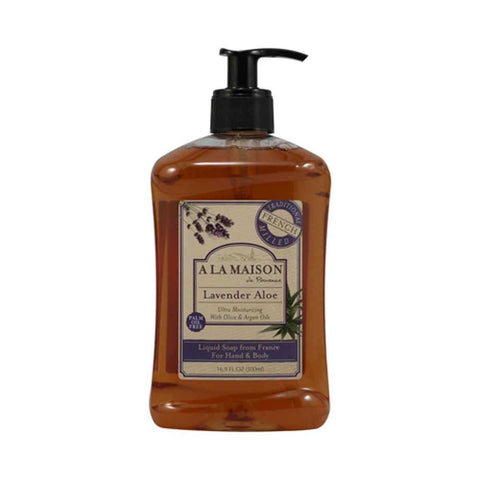 A La Maison Lavender Aloe Liquid Soap For Hand & Body-16.9 Oz