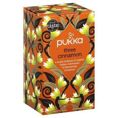 Pukka Herbal Tea, Three Cinnamon, Sachets - 20 Each