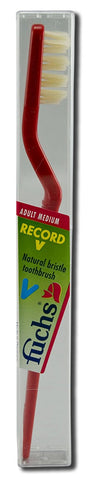 Fuchs Record V Natural Bristle Toothbrush Adult Medium