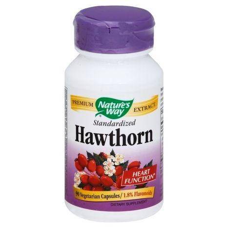 Natures Way Hawthorn, Standardized, Vegetarian Capsules - 90 Each