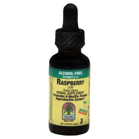 Natures Answer Raspberry, Leaf, Alcohol-Free Extract (1:1) - 1 Ounce