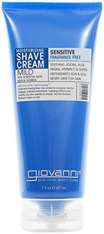 Giovanni Moisturizing Shave Cream Sensitive Fragrance Free-7 Oz