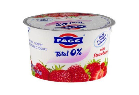 Fage Total Yogurt, Greek, Nonfat, Strained, with Strawberry - 5.3 Ounces