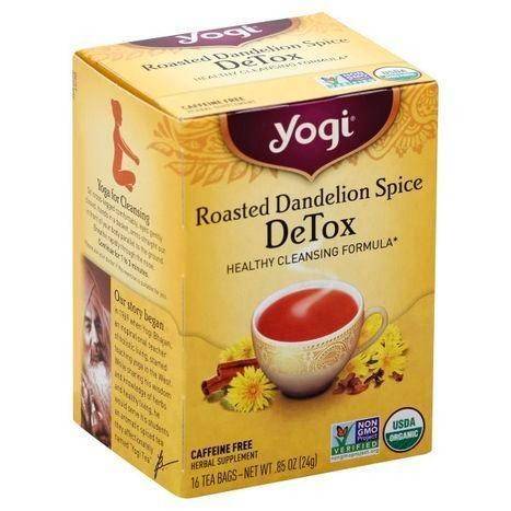 Yogi Tea, DeTox, Roasted Dandelion Spice, Tea Bags - 16 Each