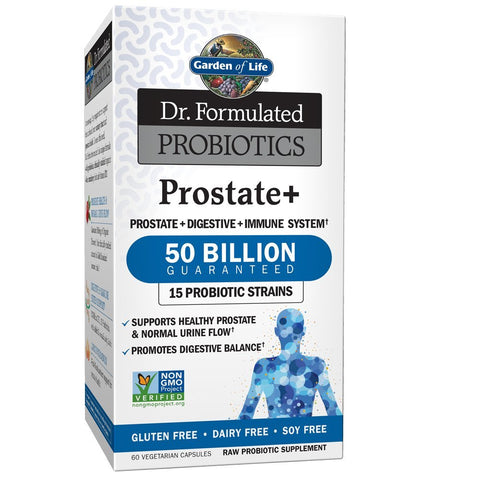 Garden Of Life Dr.Formulated Probiotics Prostate+ 50 Billion 15 Strains-60 Vegeterian Capsules Note: Need To Be Refrigerated