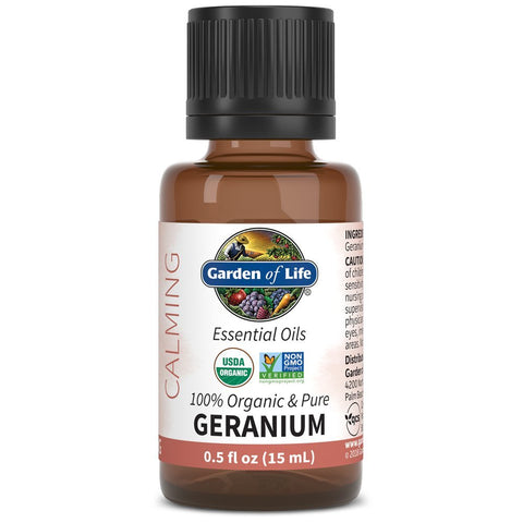 Garden Of Life Organic & Pure Geranium Essential Oil-0.5 Oz