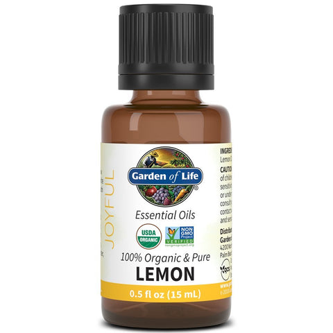 Garden Of Life Organic & Pure Lemon Essential Oil-0.5 Oz