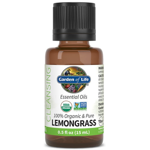 Garden Of Life Organic & Pure Lemongrass Essential Oil-0.5 Oz