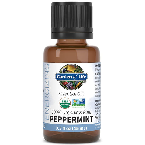 Garden Of Life Organic & Pure Peppermint Essential Oil-0.5 Oz