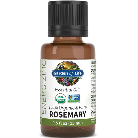 Garden Of Life Organic & Pure Rosemary Essential Oil-0.5 Oz