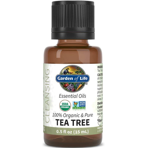 Garden Of Life Organic & Pure Tea Tree Essential Oil-0.5 Oz