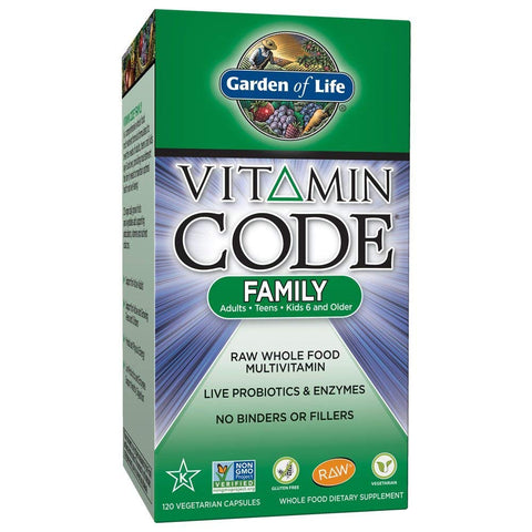 Garden Of Life Vitamin Code Family Multivitamin-120 Vegetarian Capsules