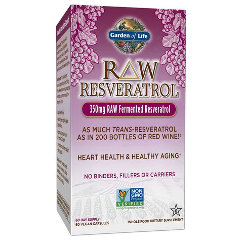 Garden Of Life Raw Resveratrol 350 Mg-60 Vegan Capsules