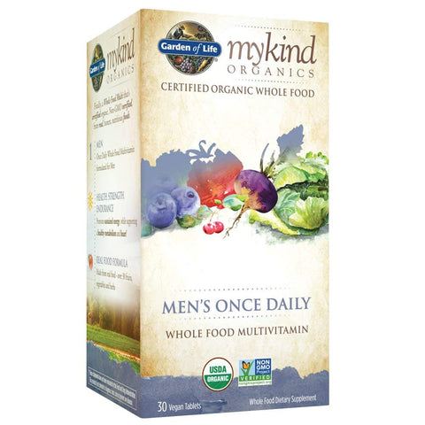 Garden Of Life My Kind Organics Men's Once Daily Multivitamin-30 Vegan Tablets