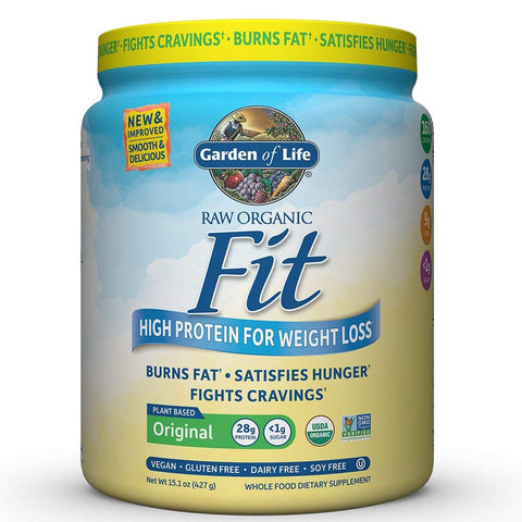 Garden Of Life Raw Organic Fit High Protein For Weight Loss Plant Based Original-15.1 Oz