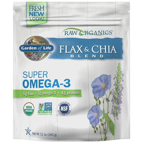 Garden Of Life Raw Organic Flax & Chia Blend-12 Oz