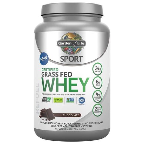 Garden Of Life Sport Grass Fed Whey Protein Chocolate Flavor-23.7 Oz