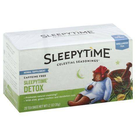 Celestial Seasonings Sleepytime Wellness Tea, Sleepytime Detox, Caffeine Free, Bags - 20 Each