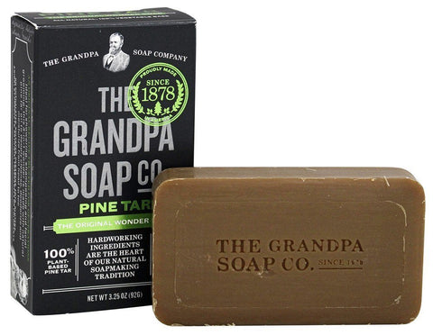 The Grandpa Soap Co Pine Tar Face & Body Bar Soap-3.25 Oz