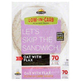 Tumaros Low-In-Carb Wraps, Oat with Flax - 8 Each